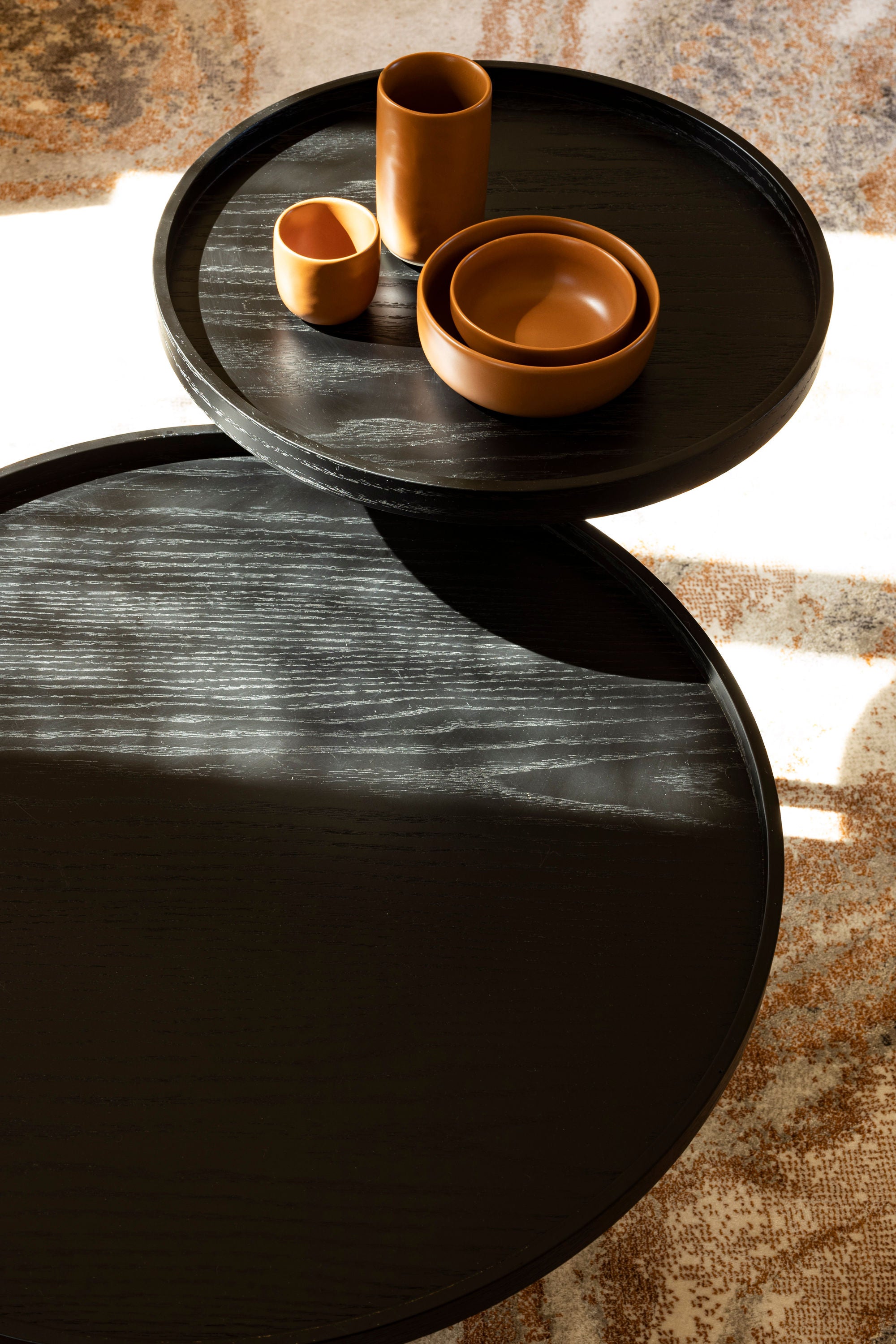 Zuiver Jason Black Steel Round Side Table